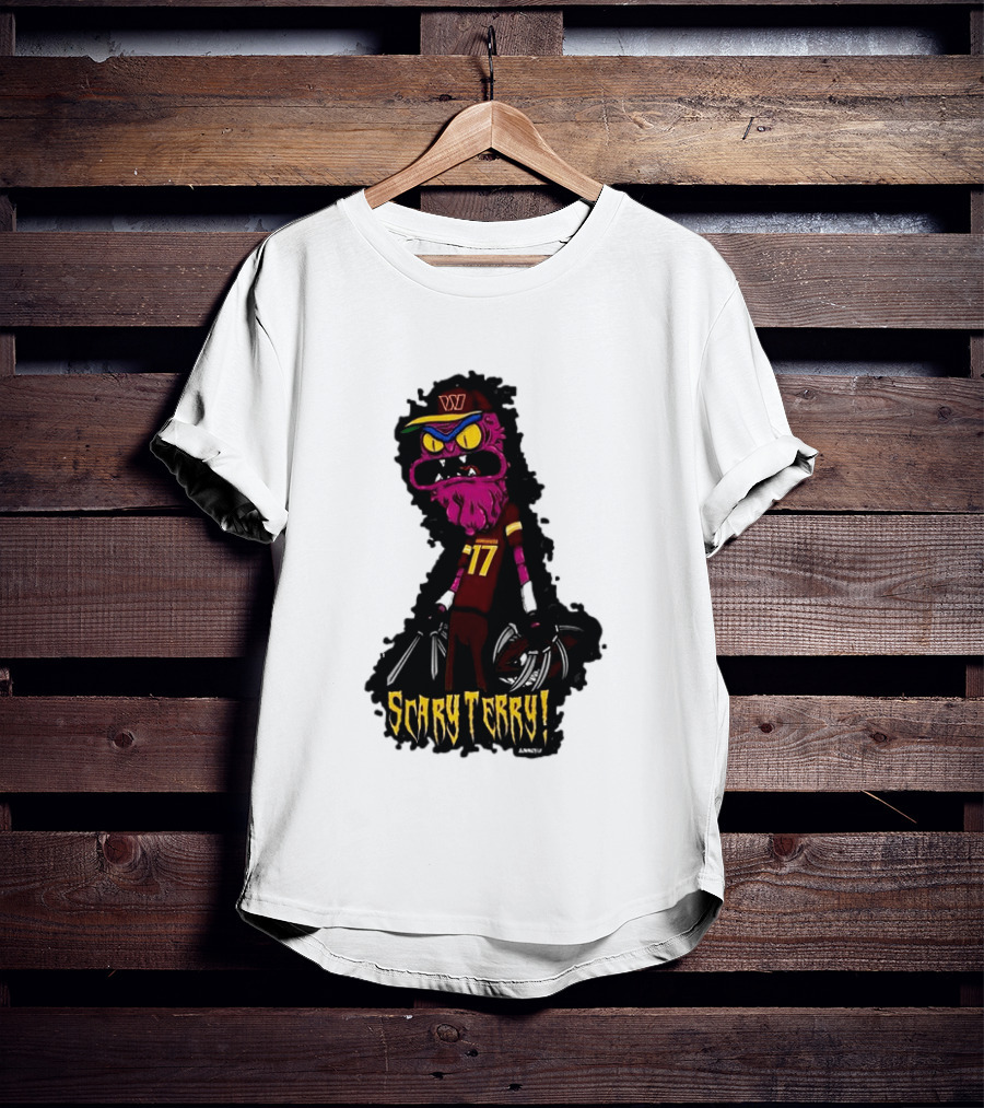 Washington Commanders Scary Terry McLaurin 17 Terrifying Terry T-Shirt