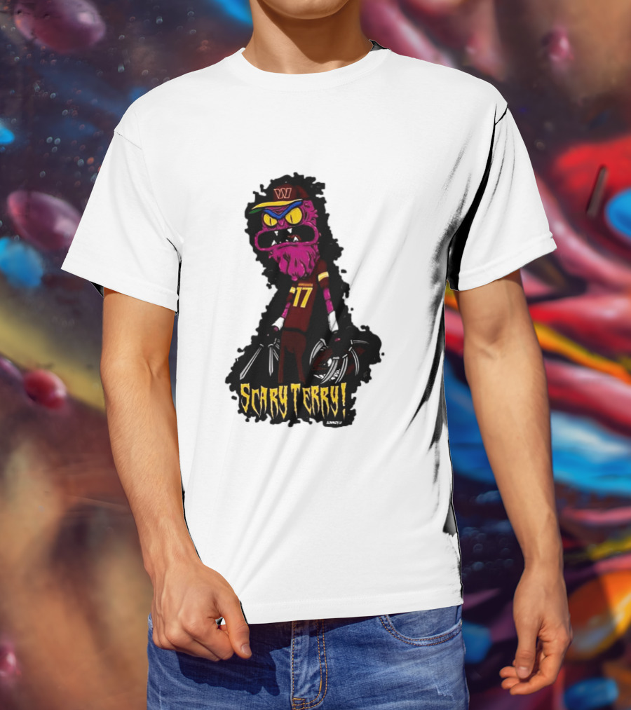 Washington Commanders Scary Terry McLaurin 17 Terrifying Terry T-Shirt