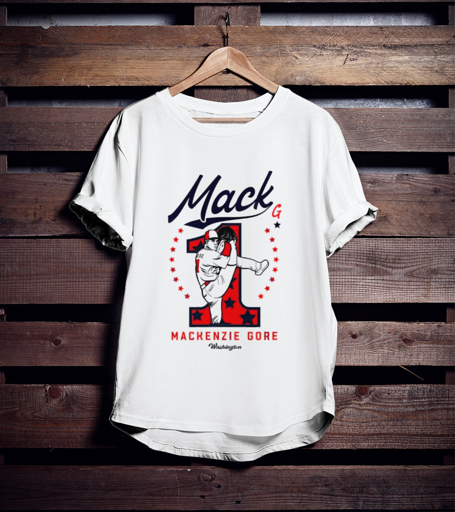 Mack G Washington Nationals Mackenzie Gore Baseball Stars T-Shirt