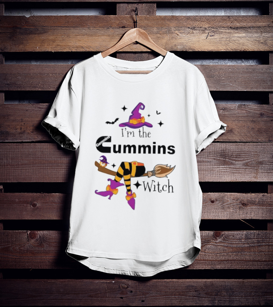 I'm The Cummins Witch Halloween Broomstick Costume T-Shirt