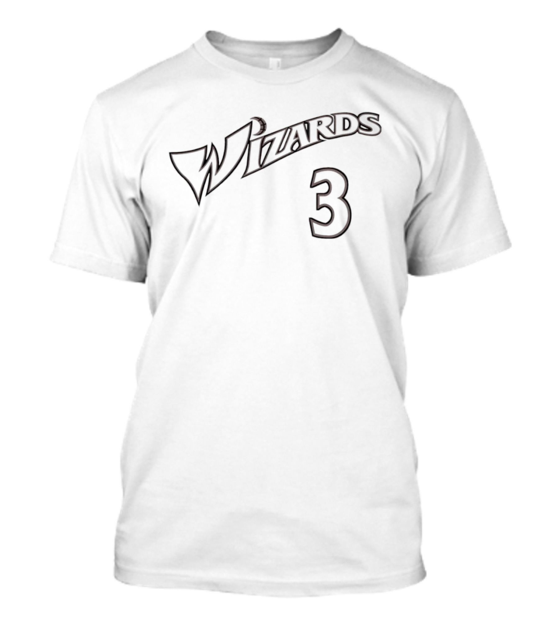 Wizards 3 Washington Wizards Team Logo Basketball Fan T-Shirt