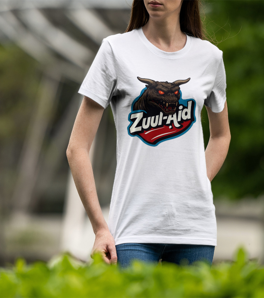 Zuul Aid Ghostbusters Demon Red Eyes Monster T-Shirt