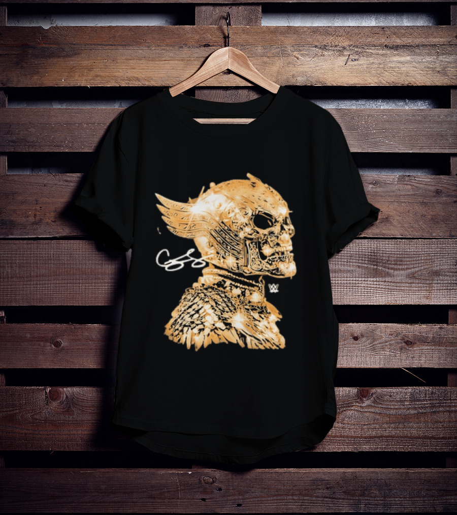 WWE Cody Rhodes American Nightmare Golden Skull T-Shirt
