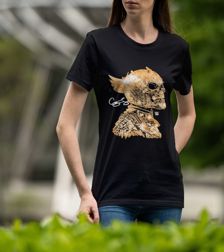 WWE Cody Rhodes American Nightmare Golden Skull T-Shirt