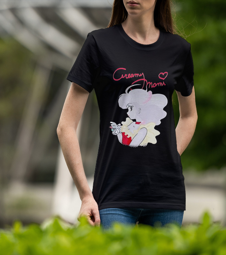 Magical Angel Creamy Mami Anime Character With Heart And Butterfly T-Shirt
