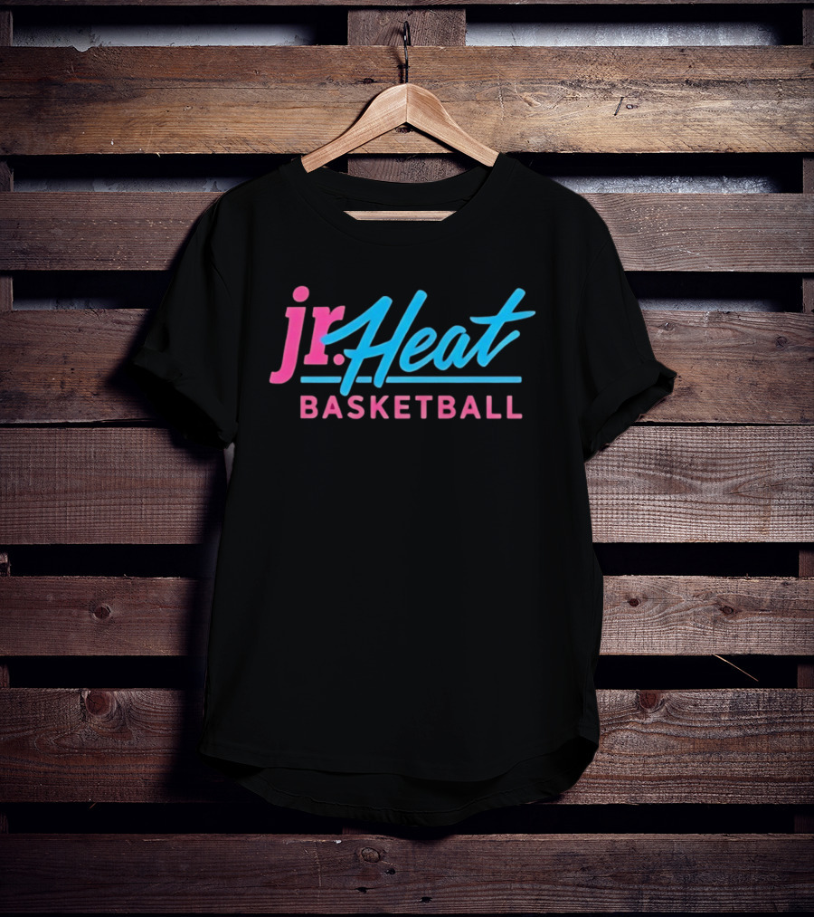 Jr Heat Basketball NBA Youth Sports Bright Neon T-Shirt