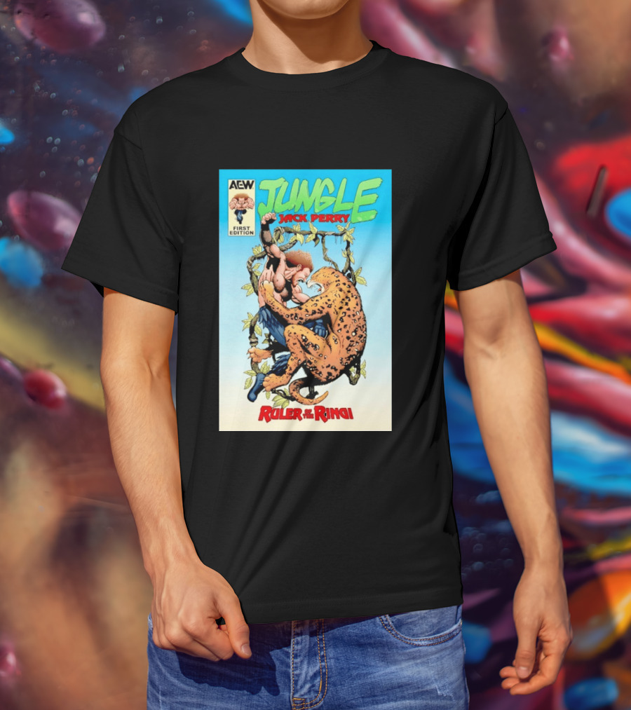 AEW Jungle Jack Perry First Edition Ruler Of The Ring T-Shirt