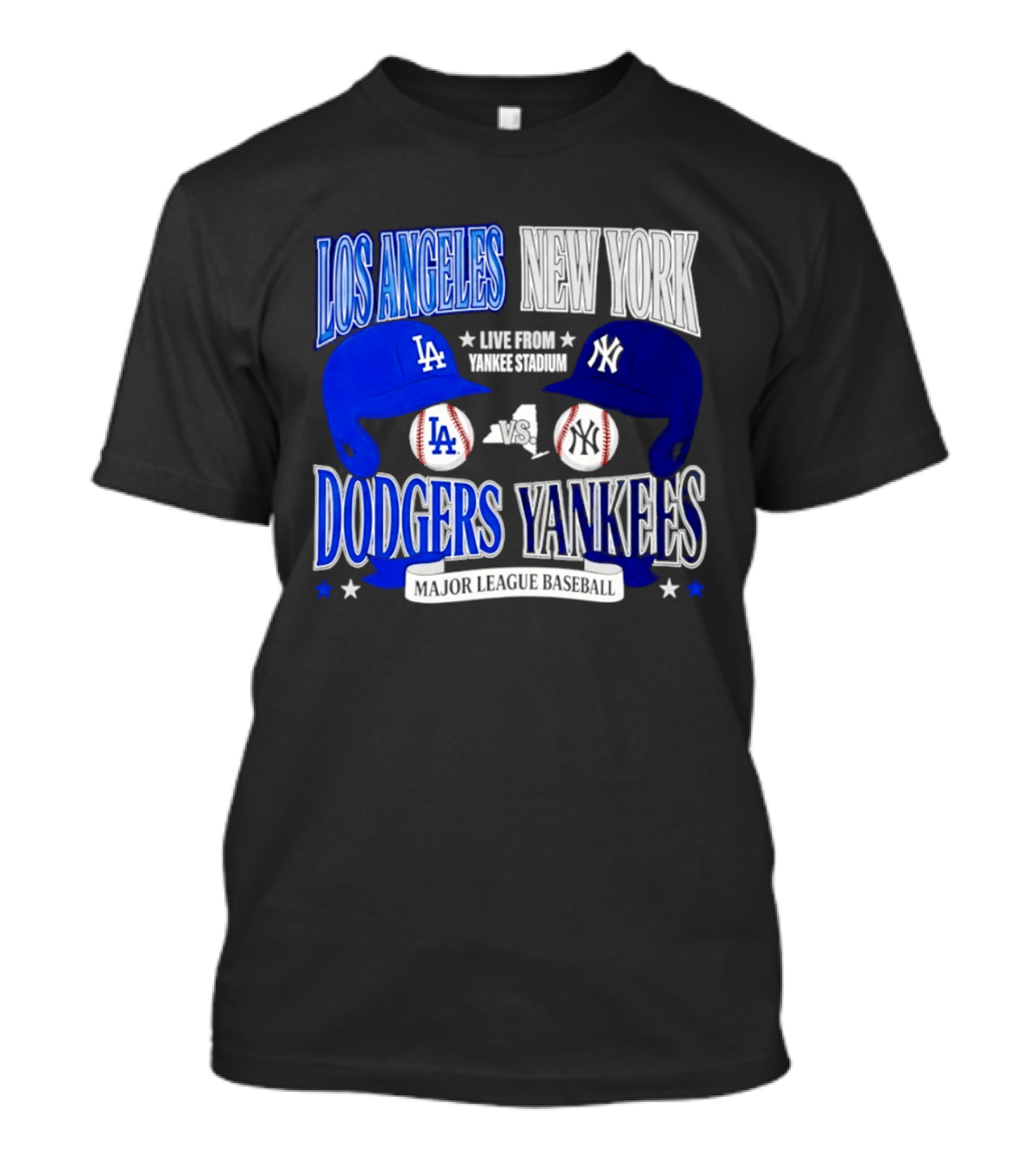 Los Angeles Dodgers Vs New York Yankees Live From Yankee Stadium Major League Baseball T-Shirt