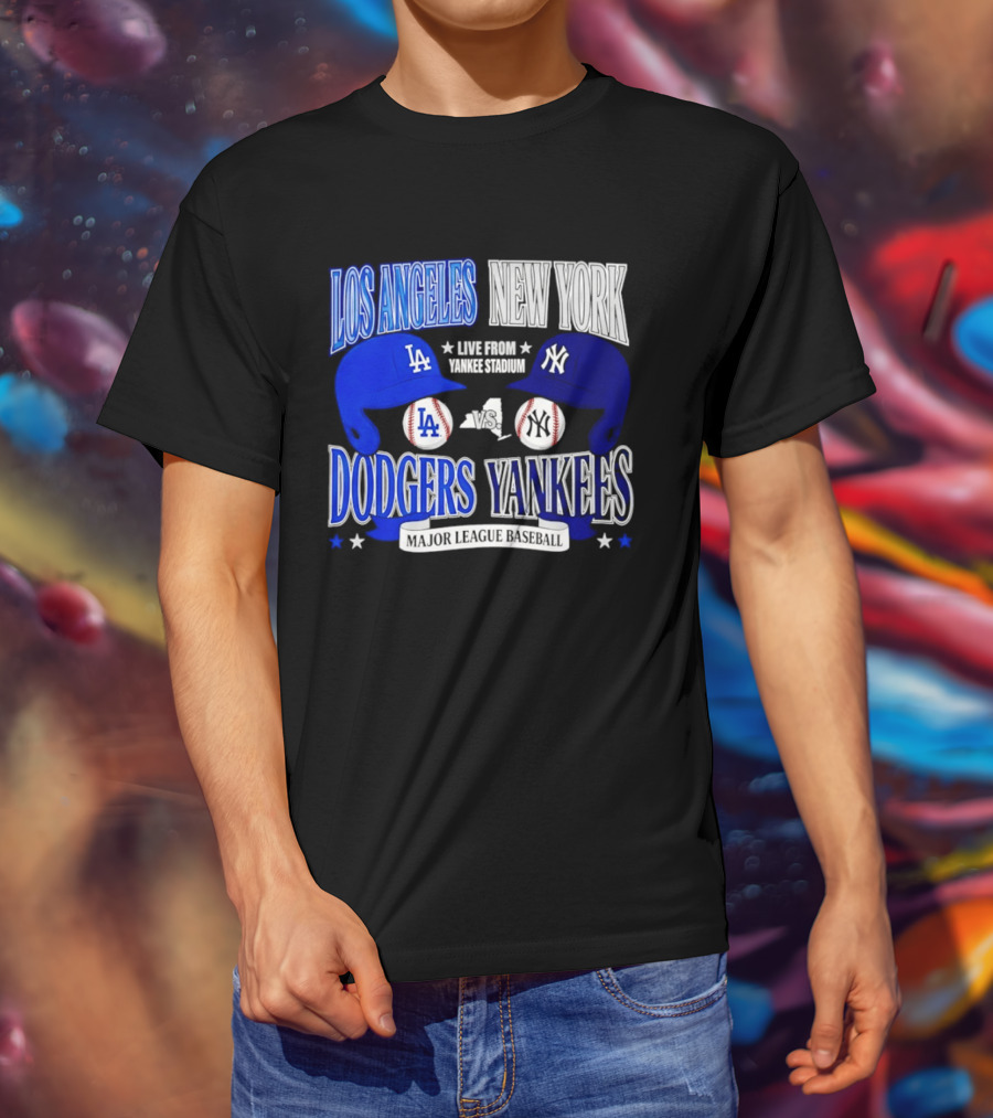 Los Angeles Dodgers Vs New York Yankees Live From Yankee Stadium Major League Baseball T-Shirt
