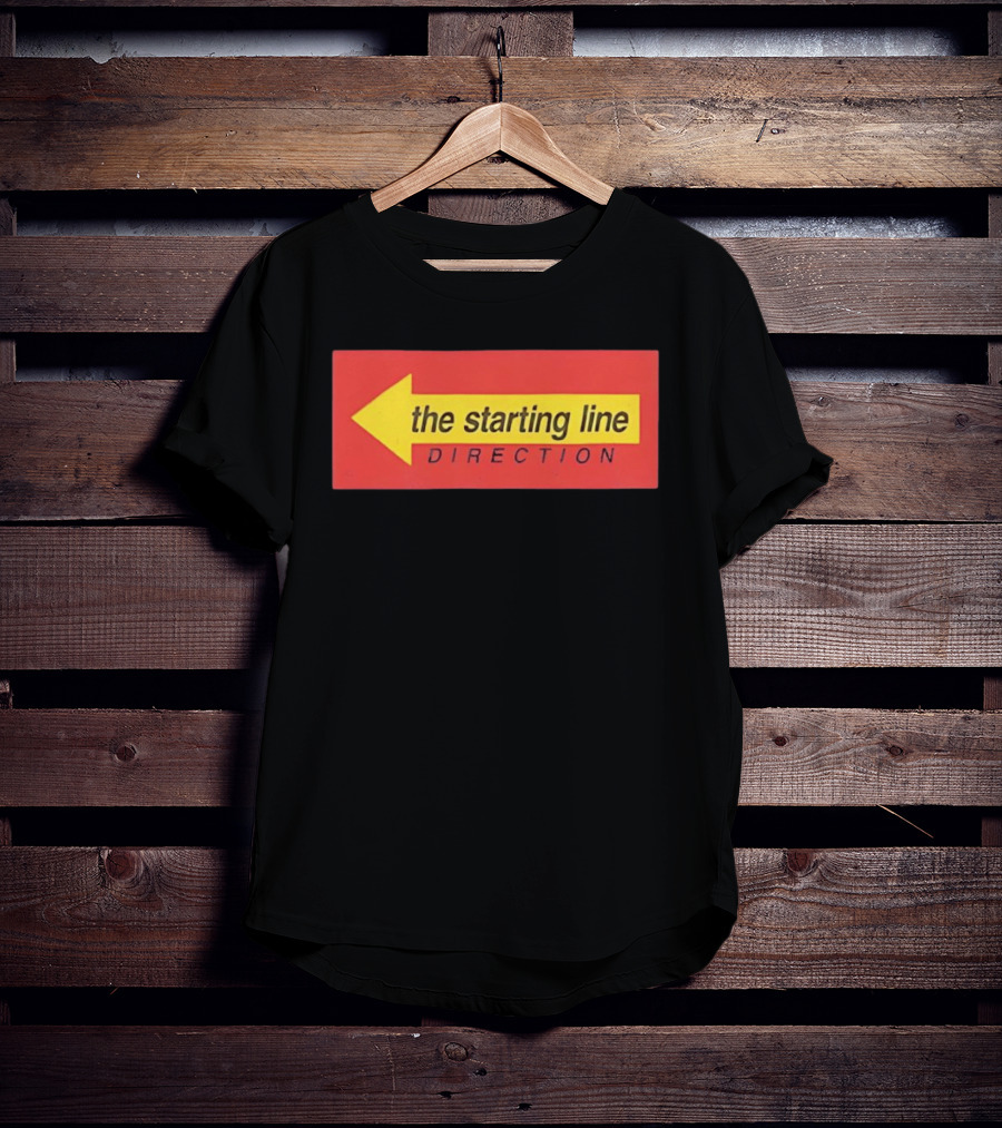 The Starting Line Direction Pop Punk Band Yellow Arrow T-Shirt