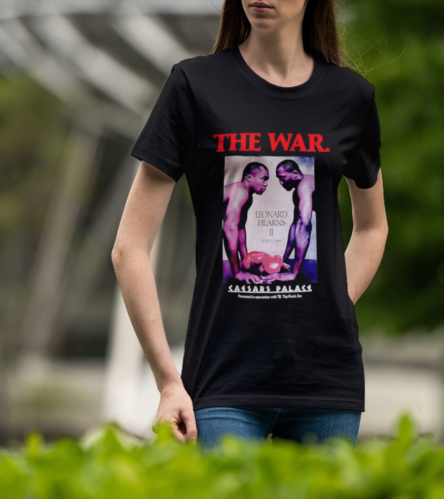 The War Sugar Ray Leonard Vs Thomas Hearns II June 12 1989 Caesars Palace Boxing Showdown T-Shirt
