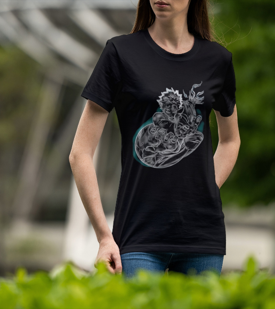 Megumi Fushiguro Ten Shadows Jujutsu Kaisen Dynamic Pose T-Shirt
