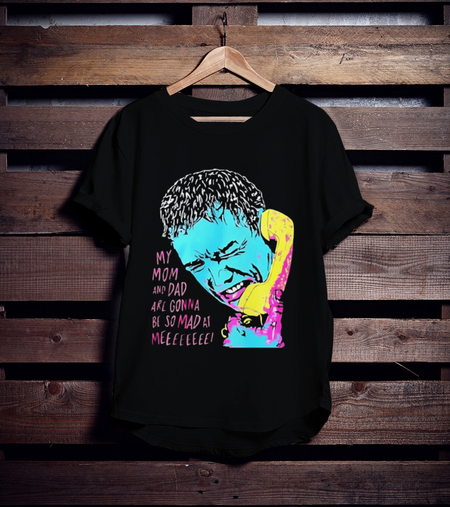 My Mom And Dad Are Gonna Be So Mad At Me Kevin McCallister Home Alone Phone Scene Retro Pop T-Shirt