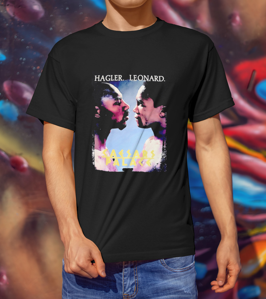 Hagler Leonard Caesars Palace Boxing Match Showdown T-Shirt