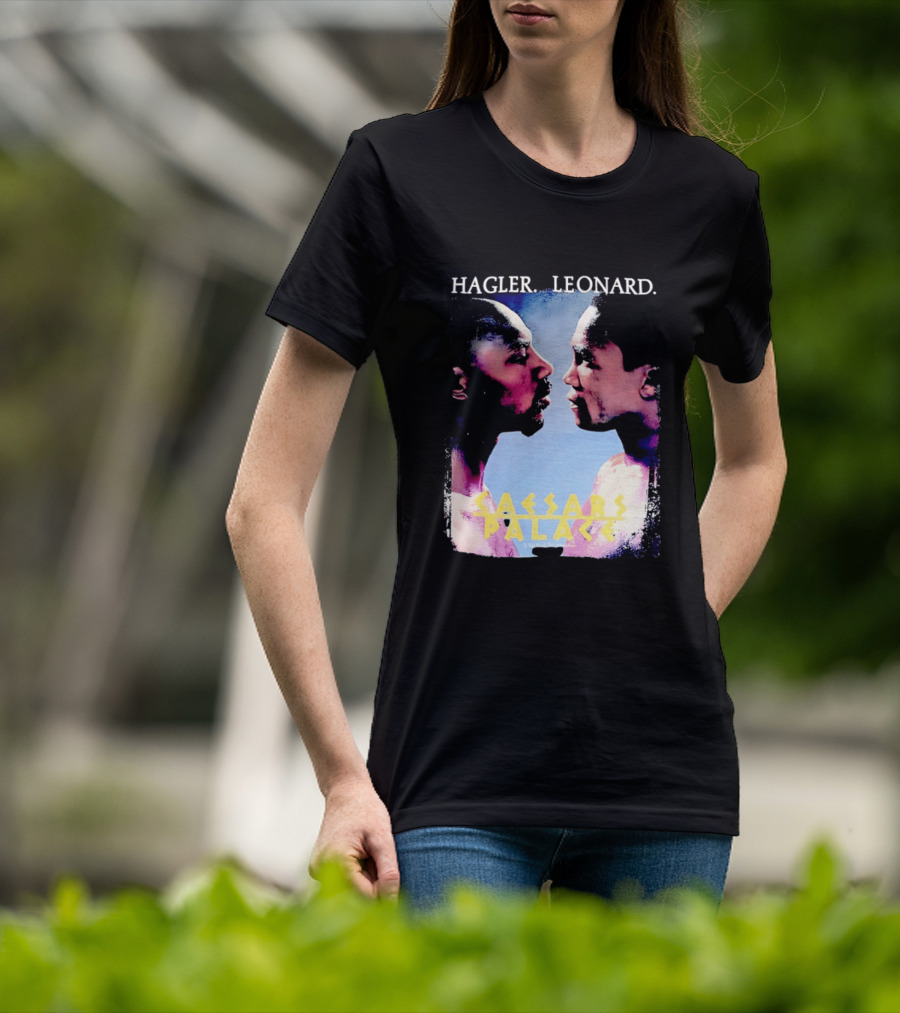 Hagler Leonard Caesars Palace Boxing Match Showdown T-Shirt