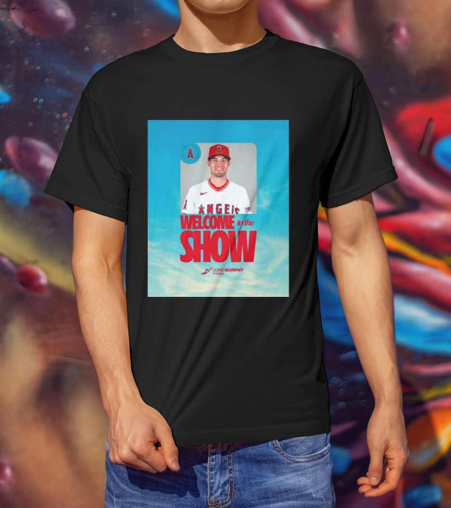 Welcome To The Show Luke Murphy Angels Pitcher T-Shirt