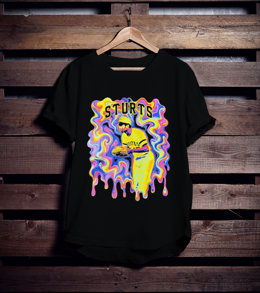 Sturts Willie Stargell Pittsburgh Pirates Psychedelic T-Shirt