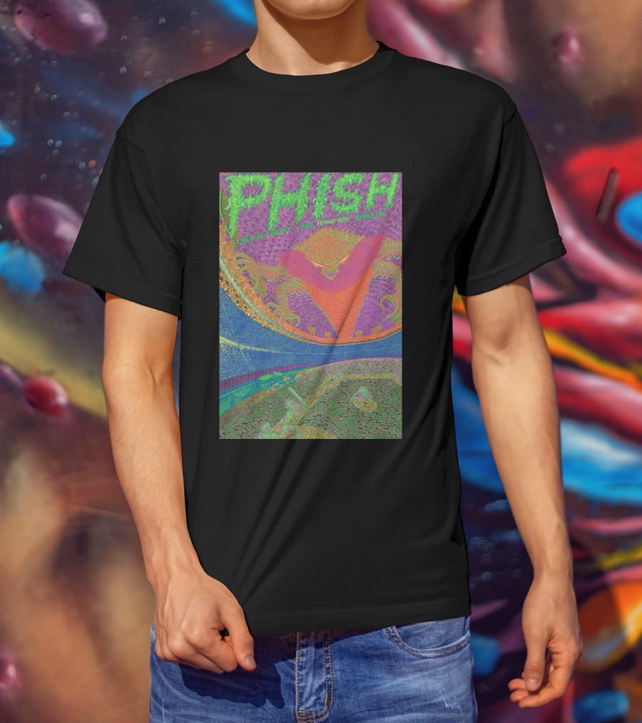 Phish Fenway Park Boston MA Tour July 31 Aug 1 2026 Colorful Psychedelic Dragon T-Shirt