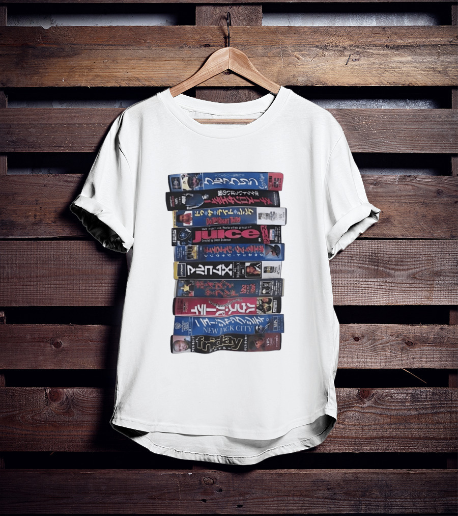 Friday Malcolm X Boyz N The Hood Juice Do The Right Thing New Jack City VHS Collection T-Shirt