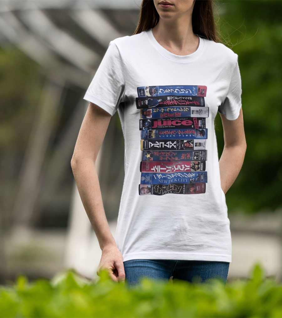 Friday Malcolm X Boyz N The Hood Juice Do The Right Thing New Jack City VHS Collection T-Shirt