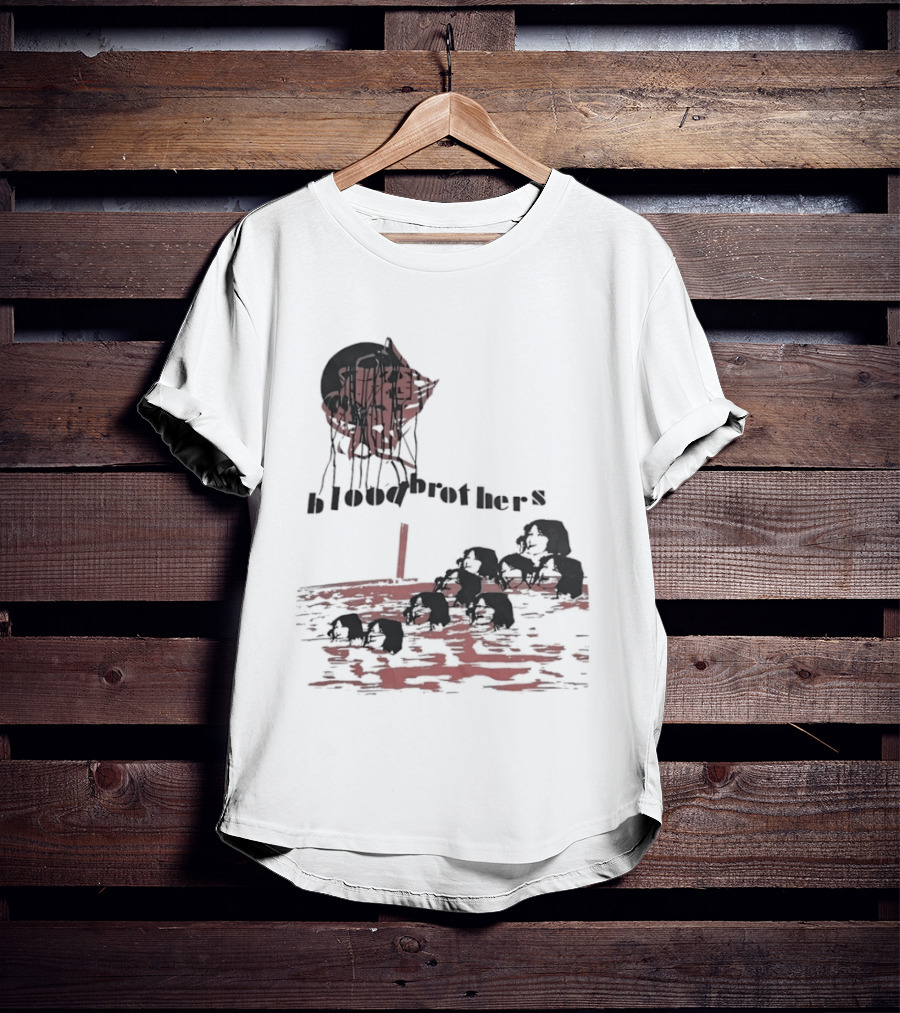 Blood Brothers Musical West End Willy Russell Dripping Red Moon T-Shirt
