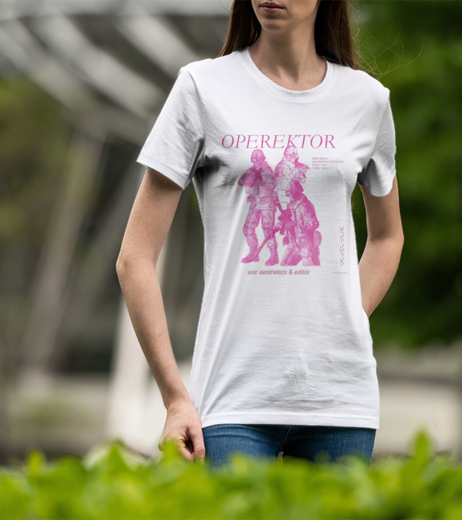Operektor War Aesthetics Tactical Editor Time Signature Authored Narratives T-Shirt