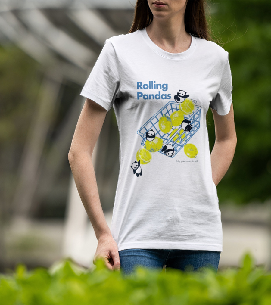 Rolling Pandas Baby Pandas Love Lemons In Basket T-Shirt