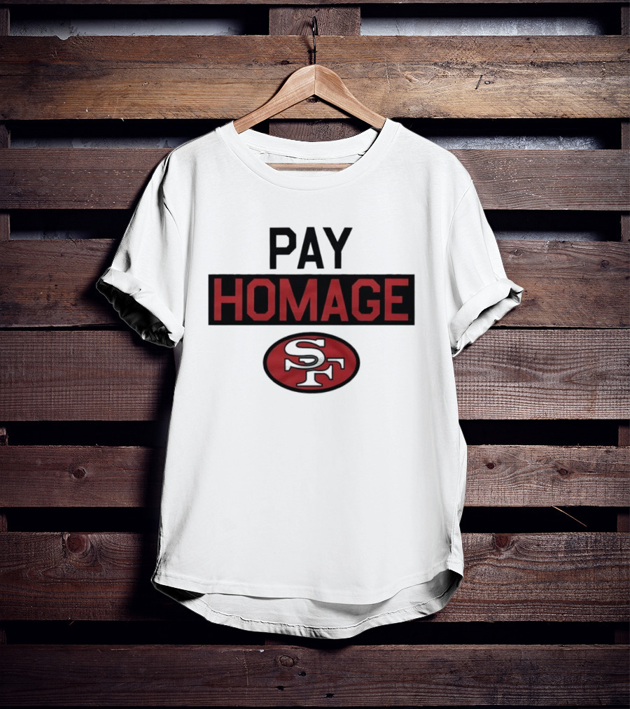 San Francisco 49ers Pay Homage SF Football T-Shirt