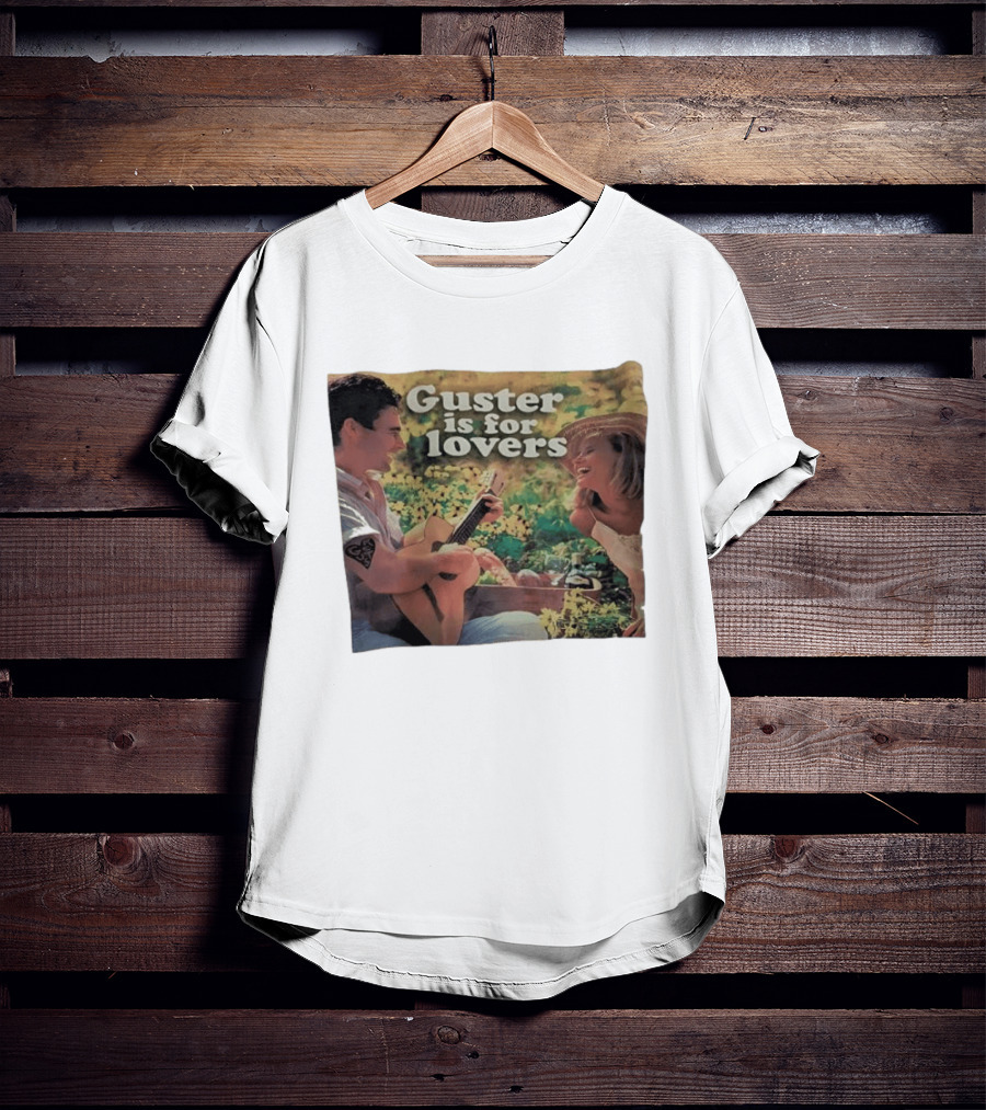 Guster Is For Lovers Romantic Picnic Scene With Guitar And Smiling Couple T-Shirt