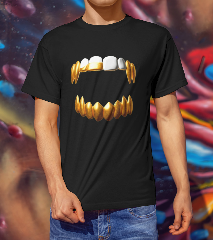 Sid The 3Rd Shop Store Gold Teeth Grillz T-Shirt