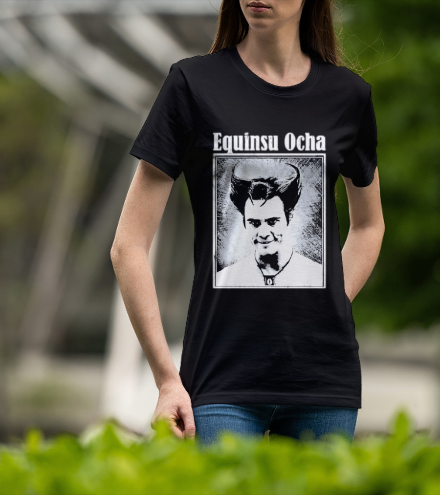Jim Carrey Equinsu Ocha Ace Ventura Distressed Vintage Look T-Shirt
