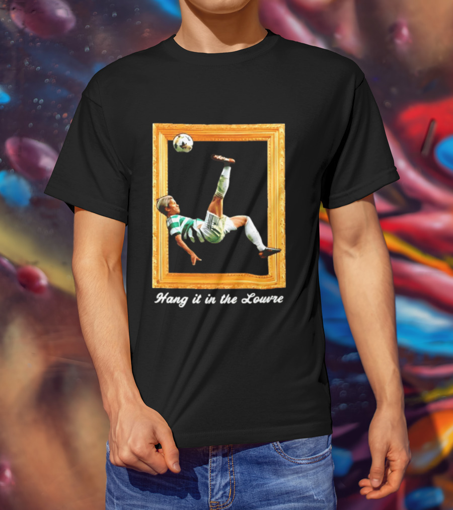 Kyogo Furuhashi Celtic FC Hang It In The Louvre Soccer Art футболка T-Shirt