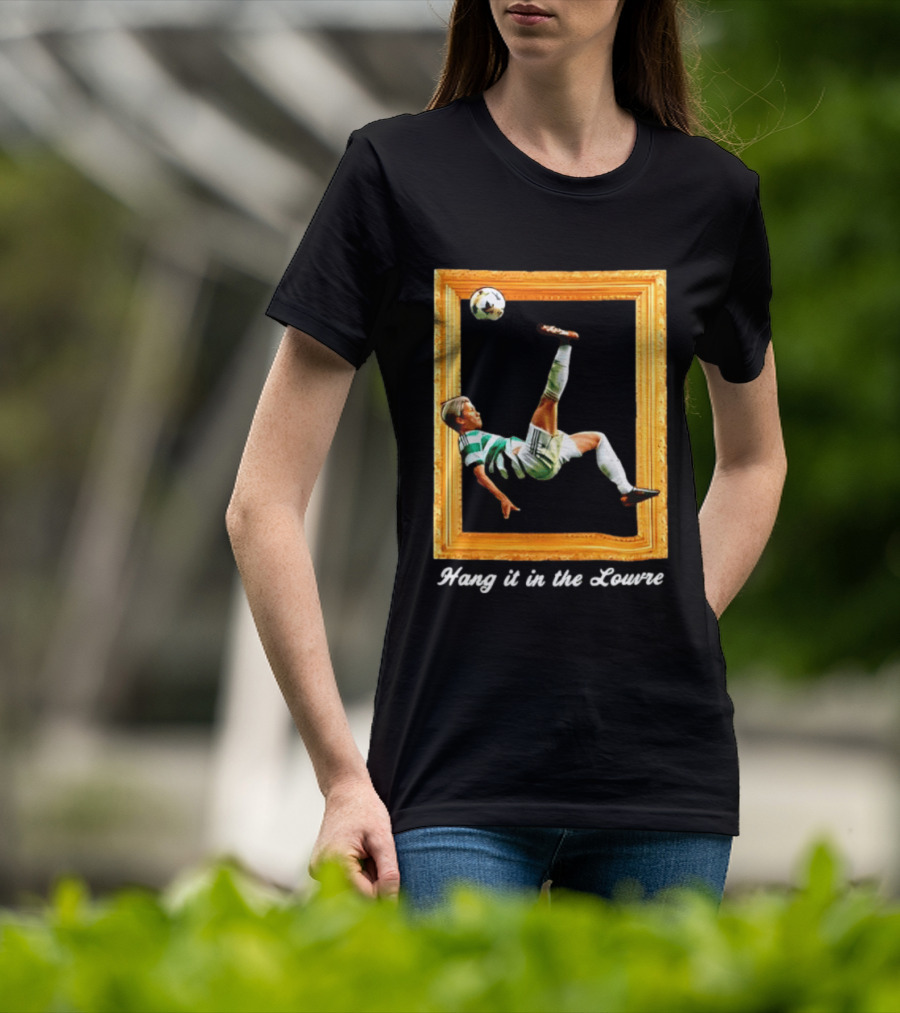 Kyogo Furuhashi Celtic FC Hang It In The Louvre Soccer Art футболка T-Shirt