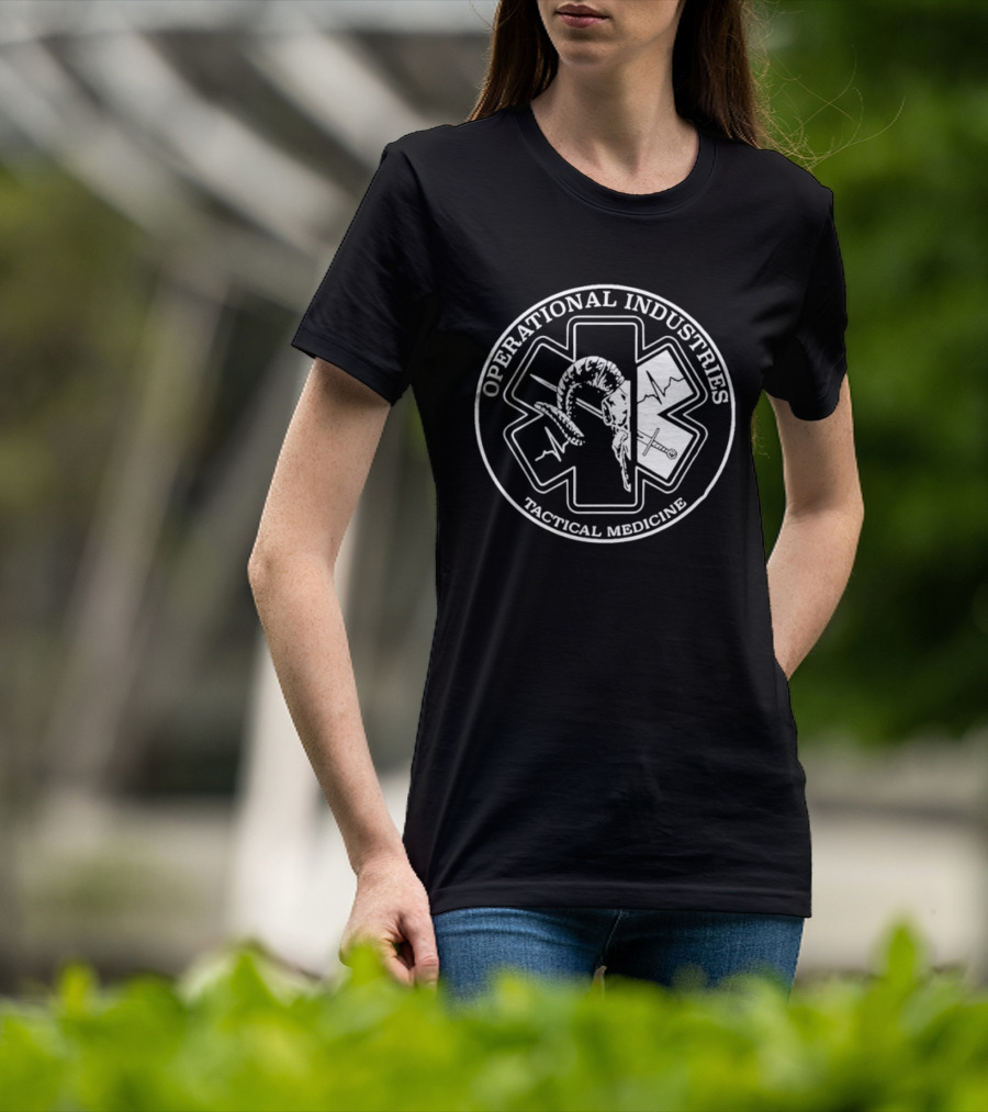 Operational Industries Tactical Medicine Star Of Life With Snake T-Shirt