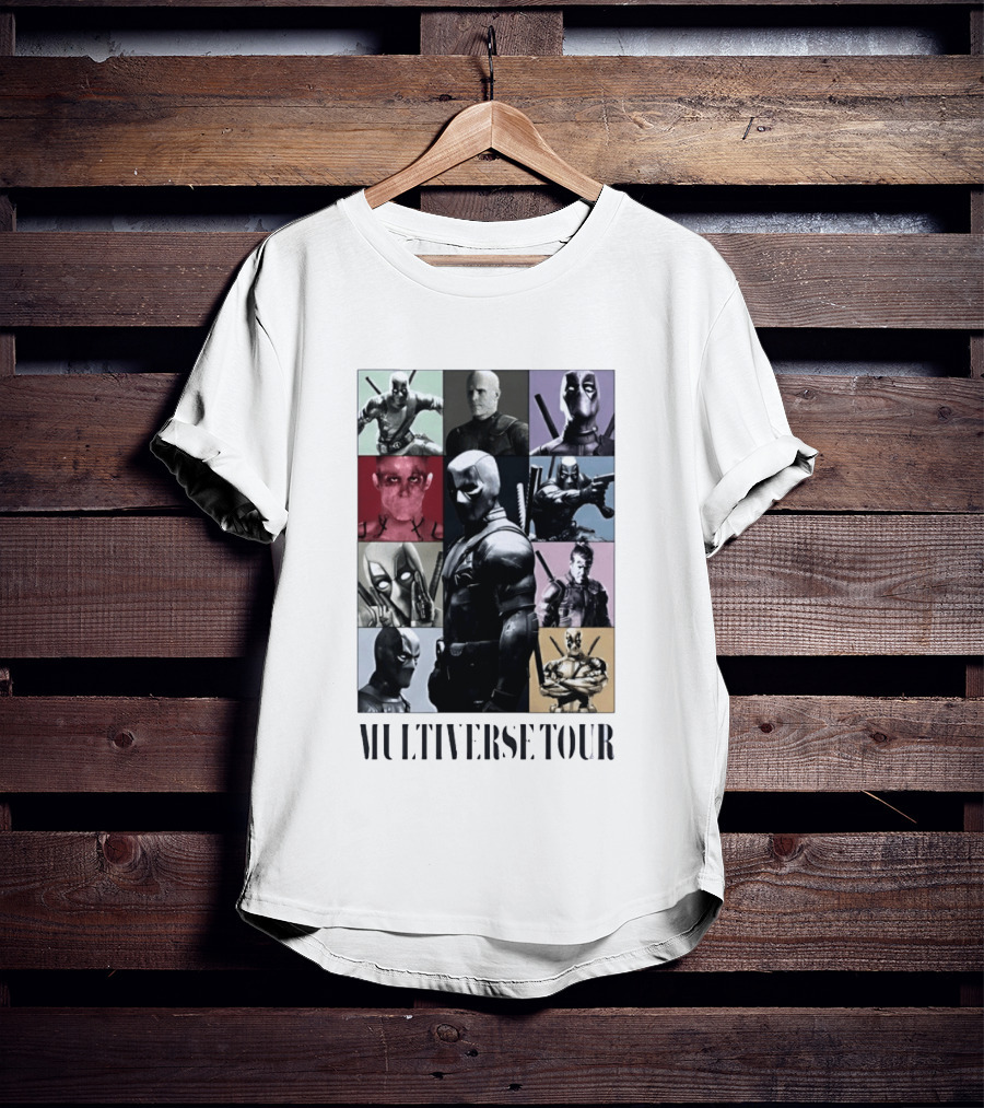 Deadpool Multiverse Tour Marvel Ryan Reynolds T-Shirt