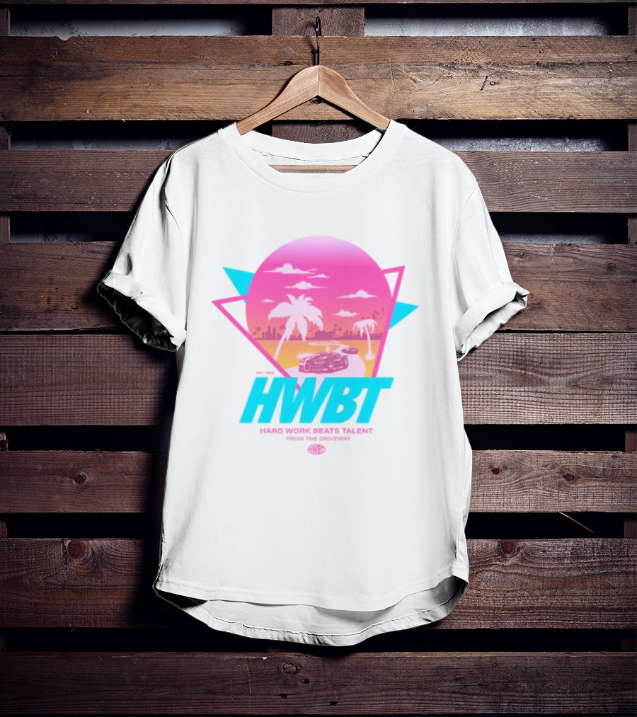 HWBT Miami Dreams Sunset Drive Neon T-Shirt