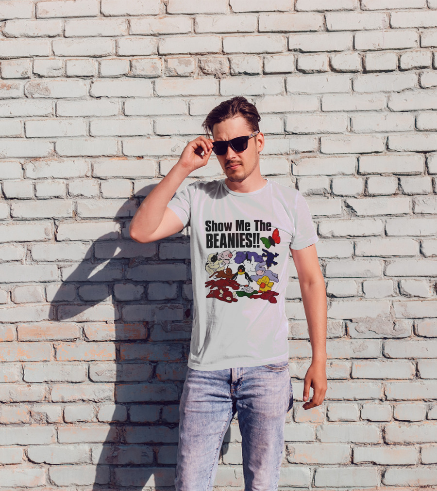Show Me The Beanies Beanie Babies 90s Nostalgia Collection T-Shirt