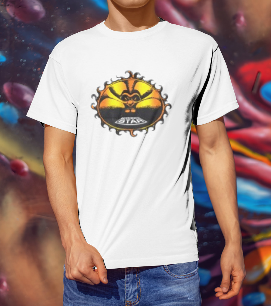 Televisi Star Catalog Store Heatwave Sun Logo White T-Shirt