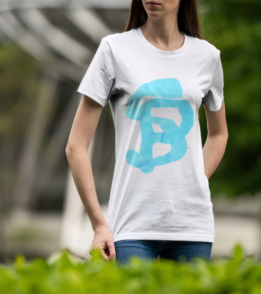 Wolee Store Classic Saintp Light Blue Monogram S P T-Shirt
