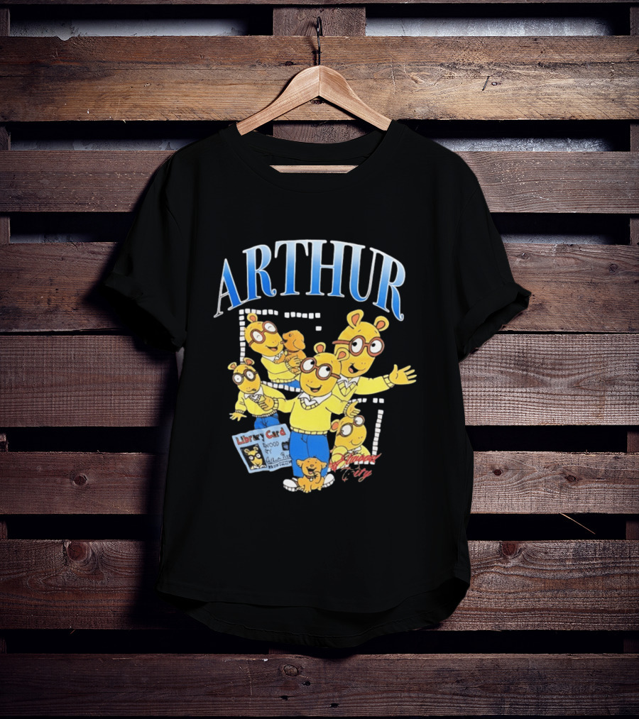 Arthur Read And Pal Library Card Elwood City PBS Kids T-Shirt