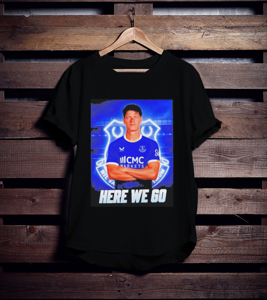 Christian Norgaard Everton Transfer Announcement Here We Go T-Shirt