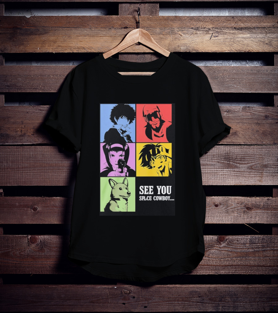 Cowboy Bebop See You Space Cowboy With Character Grid T-Shirt