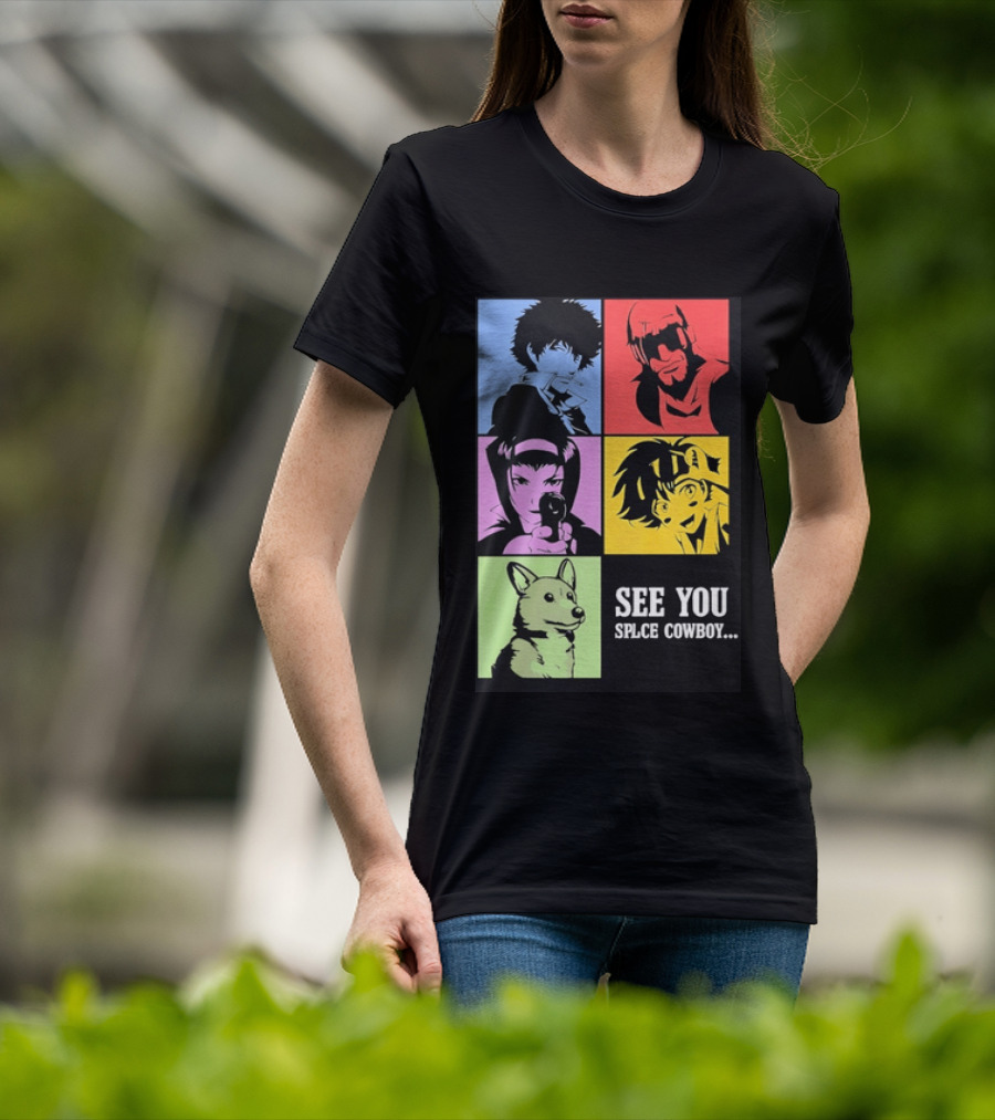 Cowboy Bebop See You Space Cowboy With Character Grid T-Shirt