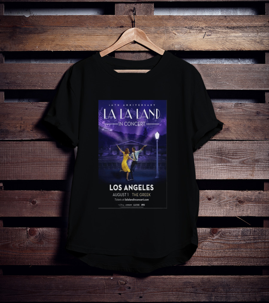 10th Anniversary La La Land In Concert Los Angeles August 1 The Greek Theatre T-Shirt