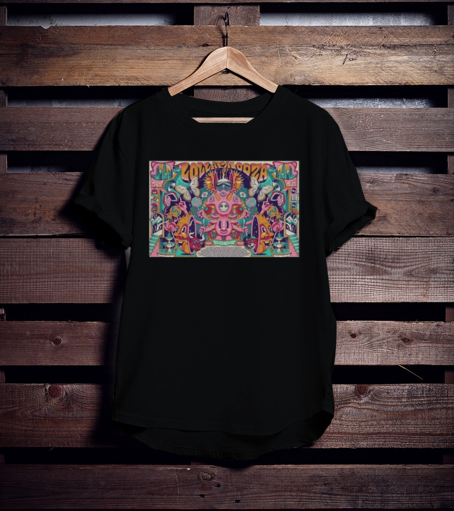 Lollapalooza Grant Park Chicago 08.02.2026 Butterflies Psychedelic T-Shirt