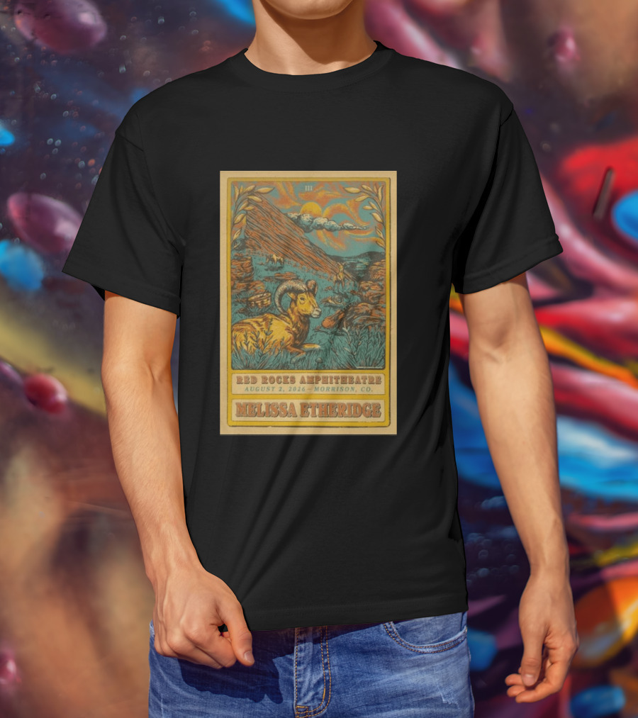 Melissa Etheridge Red Rocks Amphitheatre Morrison CO August 2 2026 T-Shirt