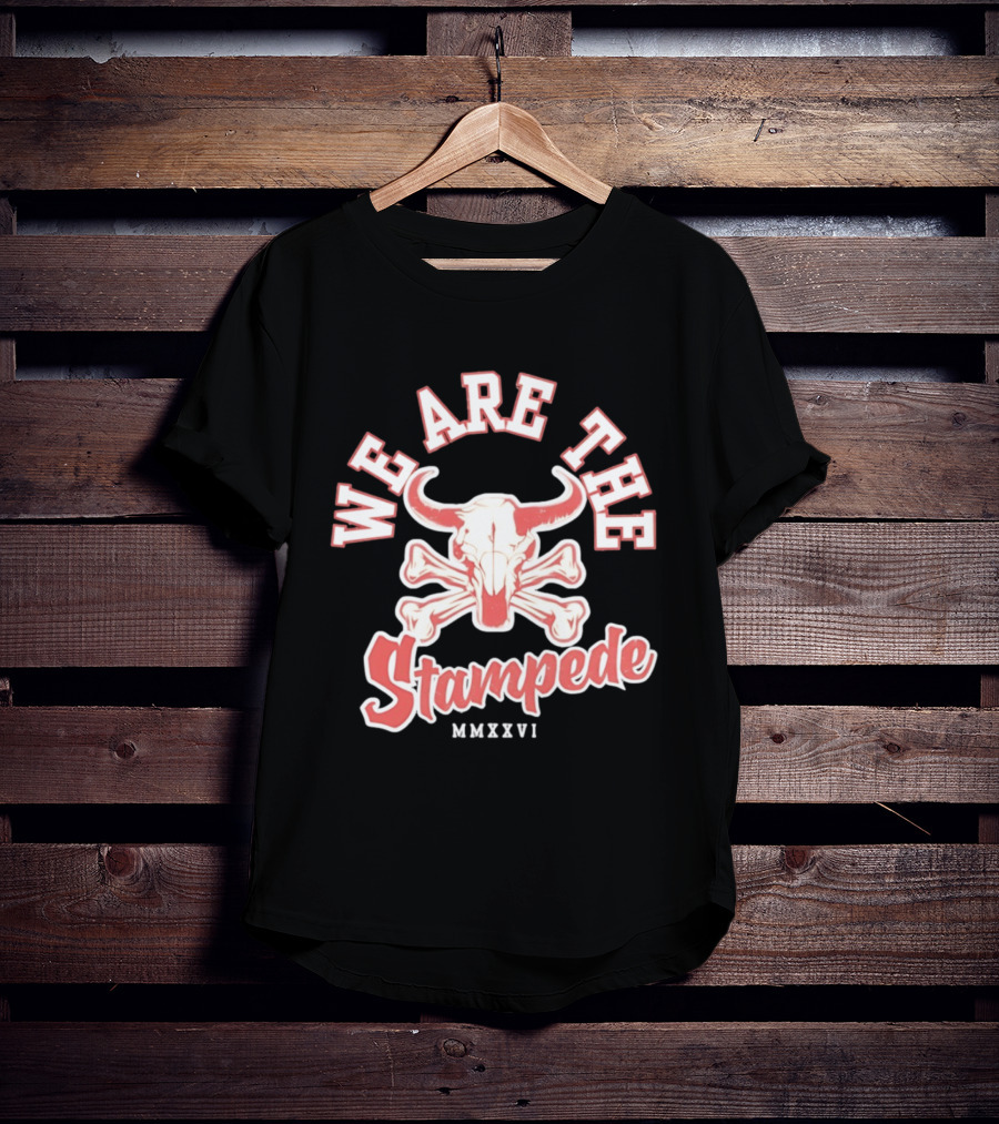 We Are The Stampede Bull Skull MMXXVI Team Spirit T-Shirt