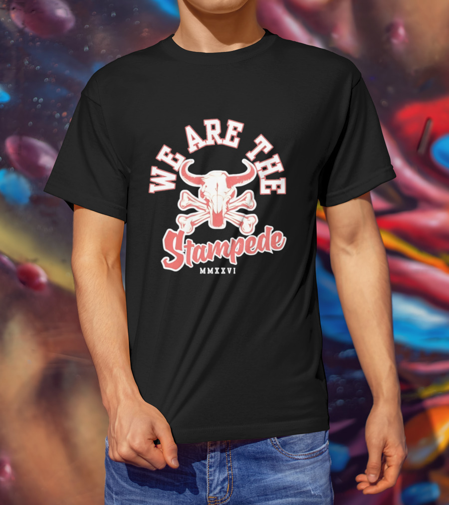 We Are The Stampede Bull Skull MMXXVI Team Spirit T-Shirt