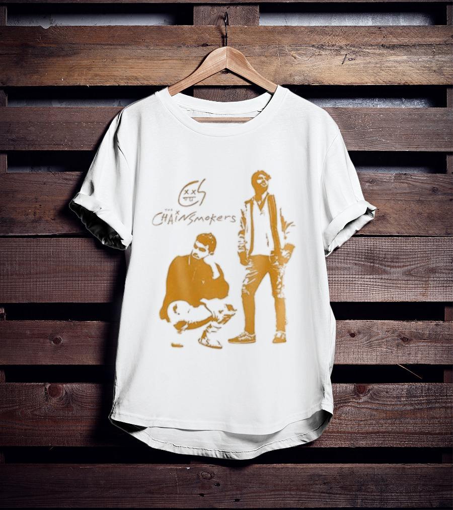 The Chainsmokers Tour Silhouette Band Icon Sketch T-Shirt