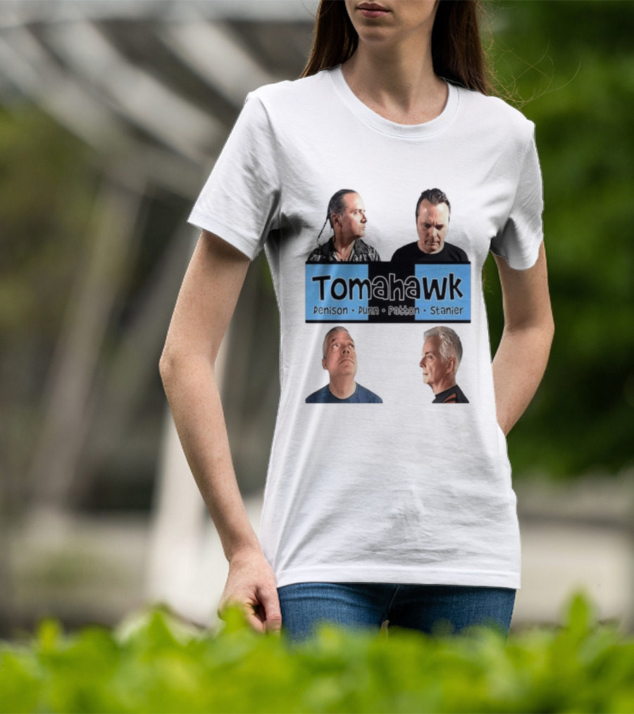 Tomahawk Denison Dunn Patton Stanier Band Members Portraits T-Shirt